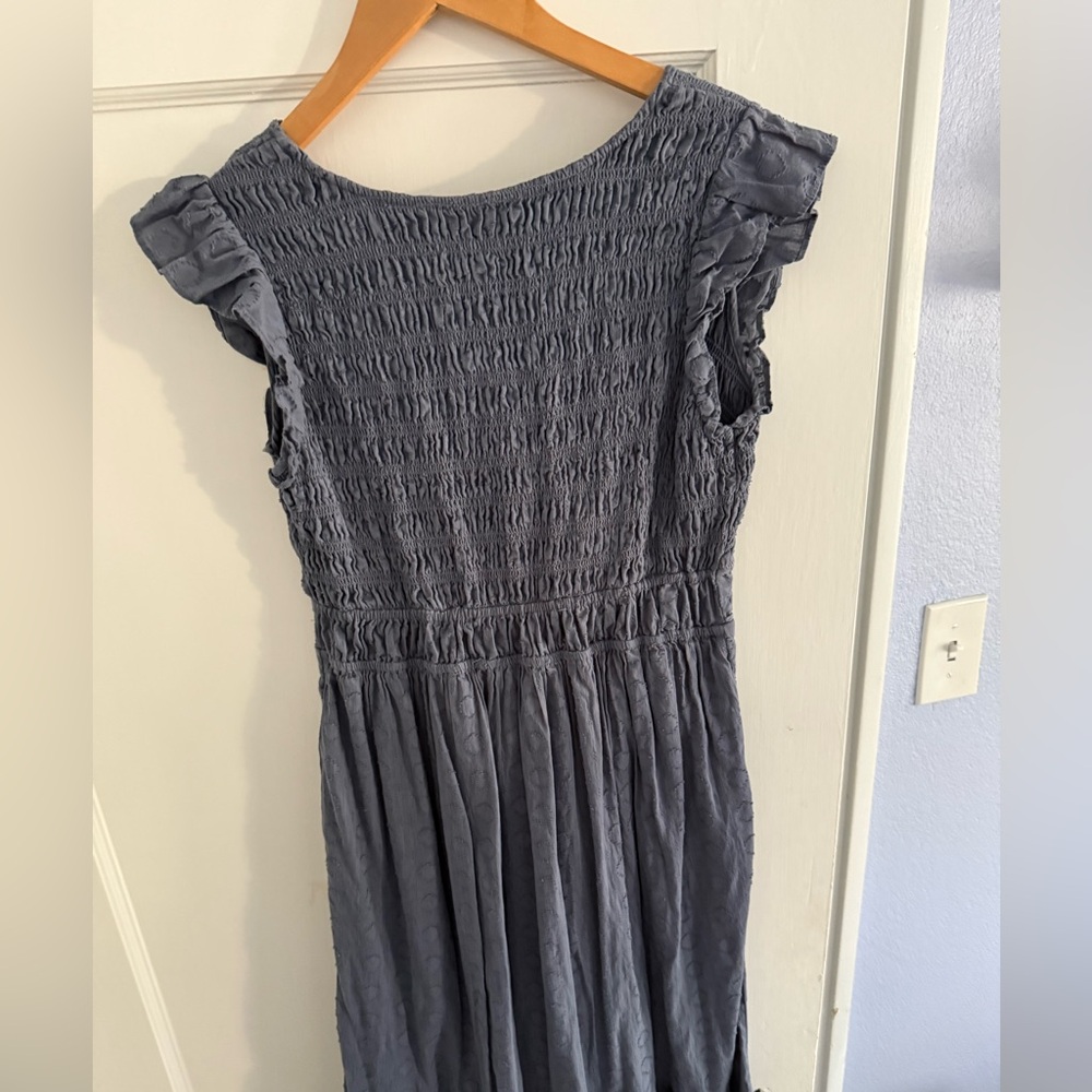 Anthropologie Slate Blue Peregrine Dress Size Small - Picture 6 of 9